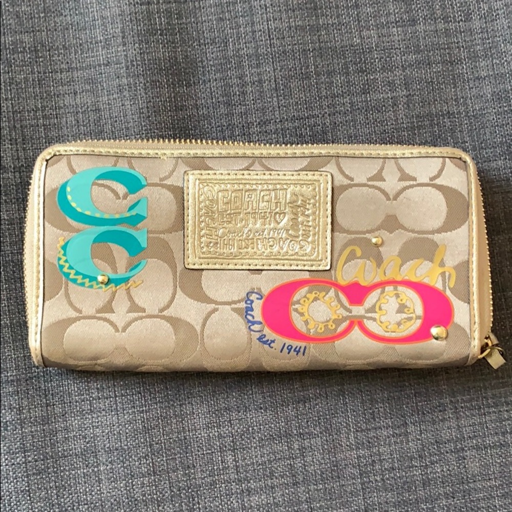 Coach Gold Large Wallet